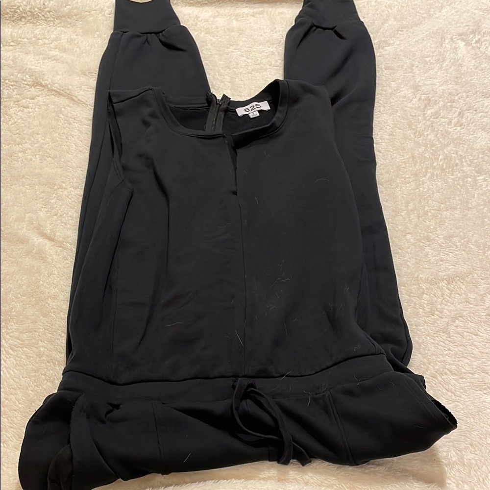525 Black sweat jumpsuit
